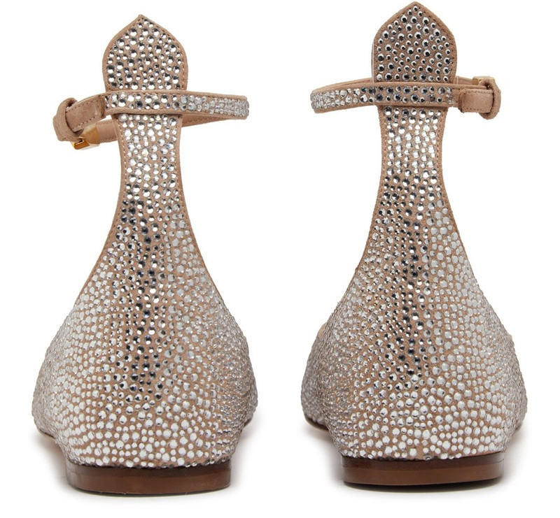 Rhinestone detail ballet flats 4