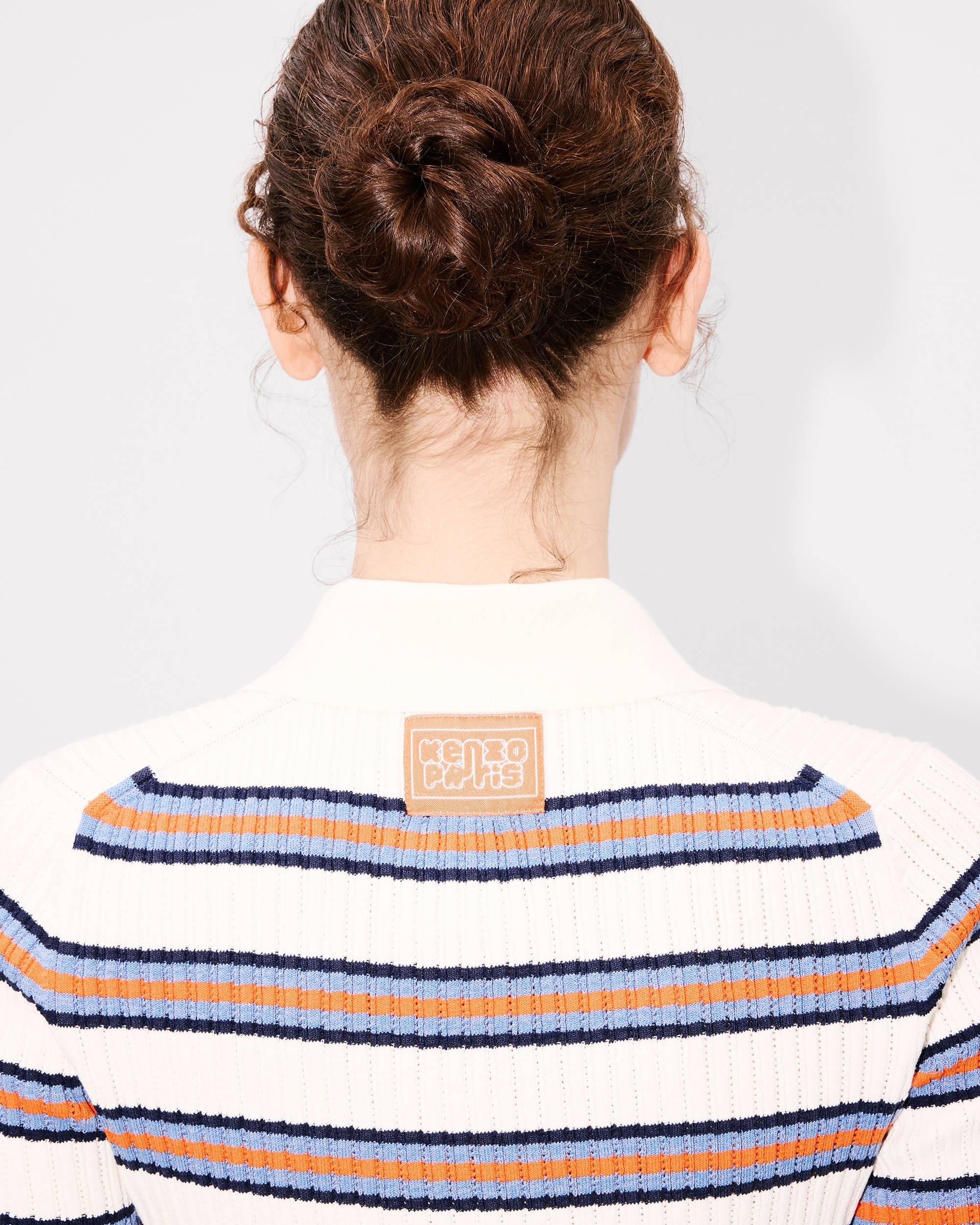 'KENZO Coast Lines' knitted polo in cotton - 7