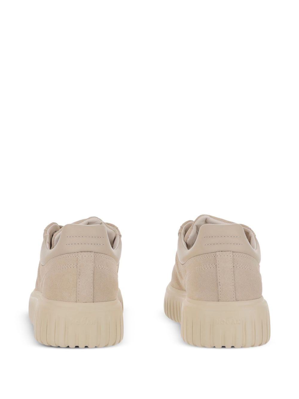 lace-up platform trainers - 3