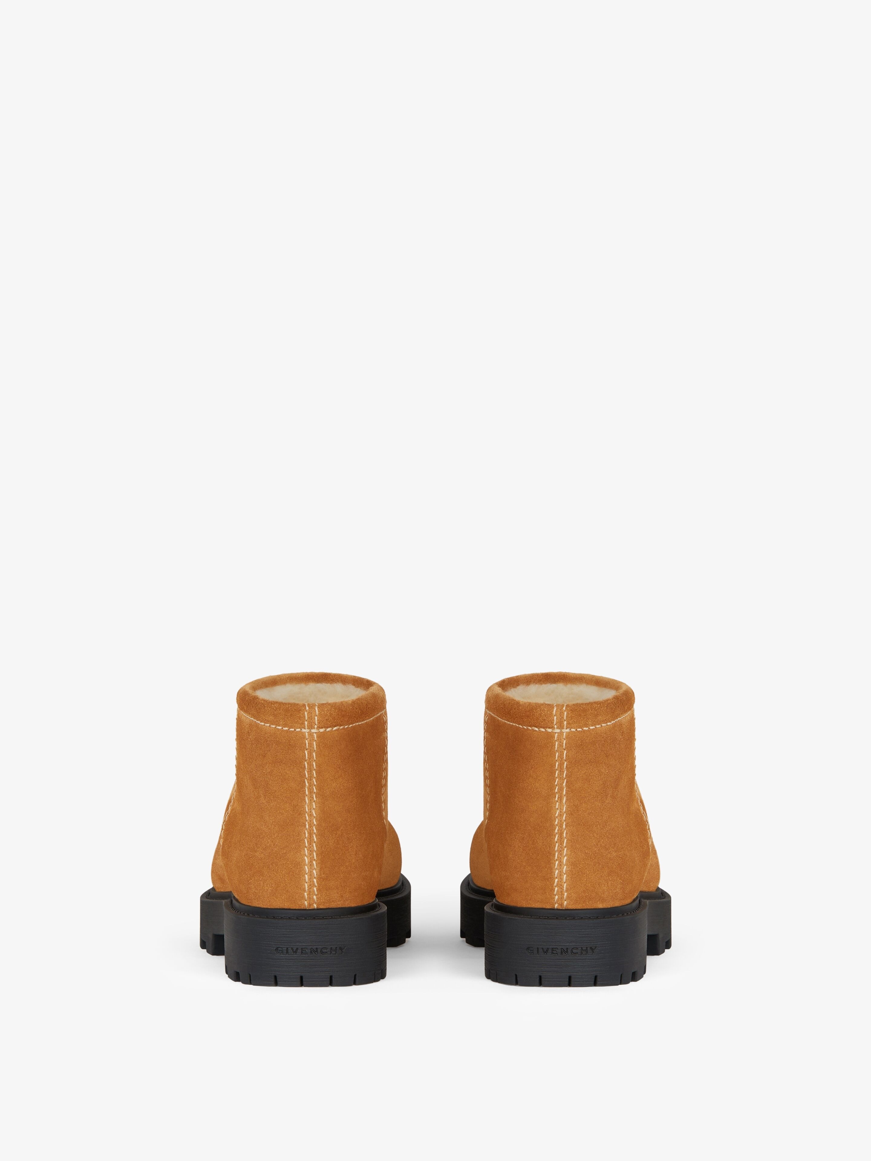 STORM ANKLE BOOTS IN SUEDE AND SHEARLING - 6