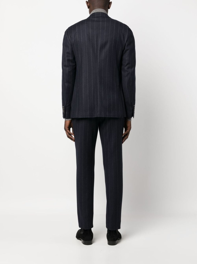 double-breasted pinstripe-pattern suit 4