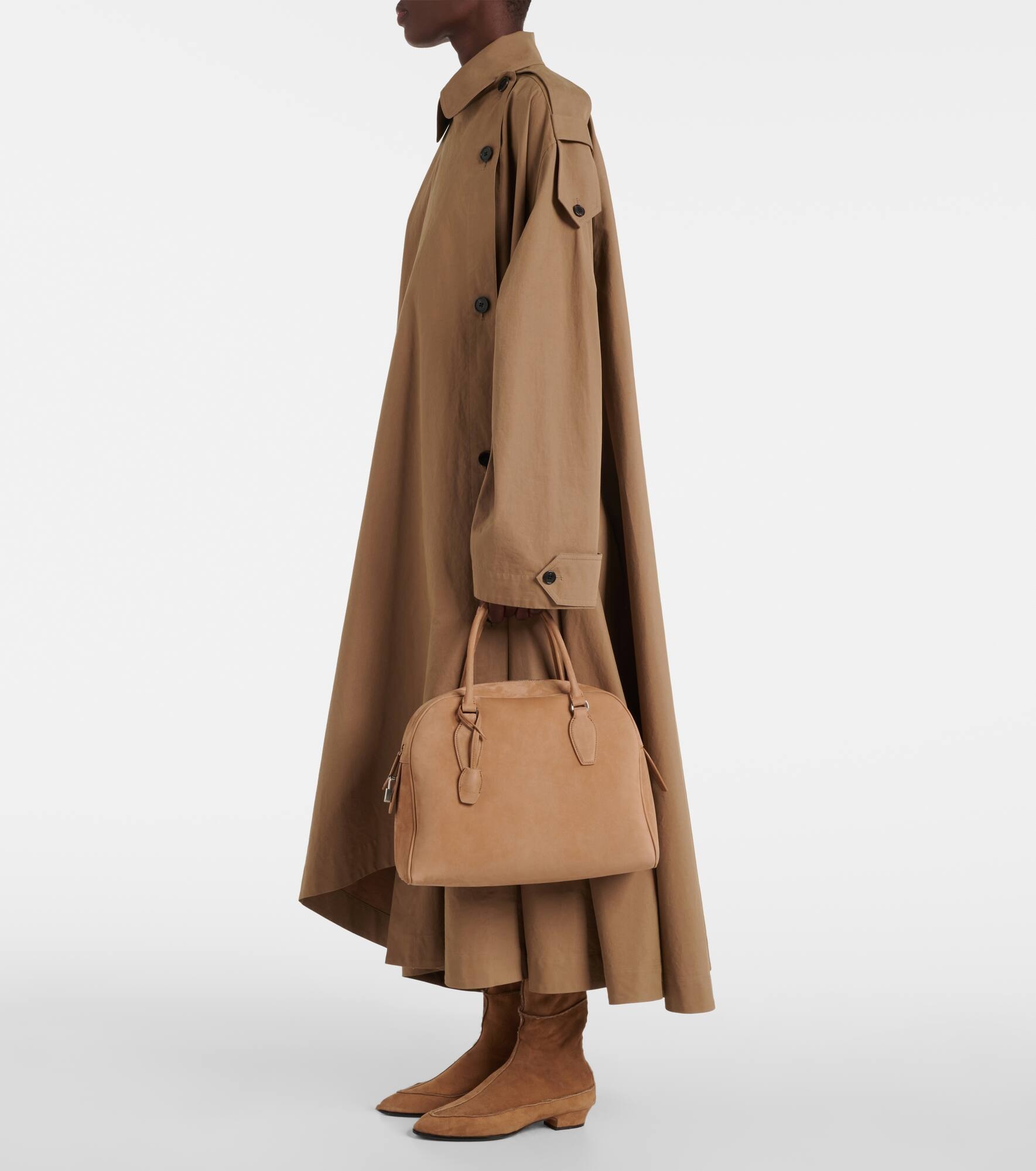 India 12.00 suede tote bag - 5
