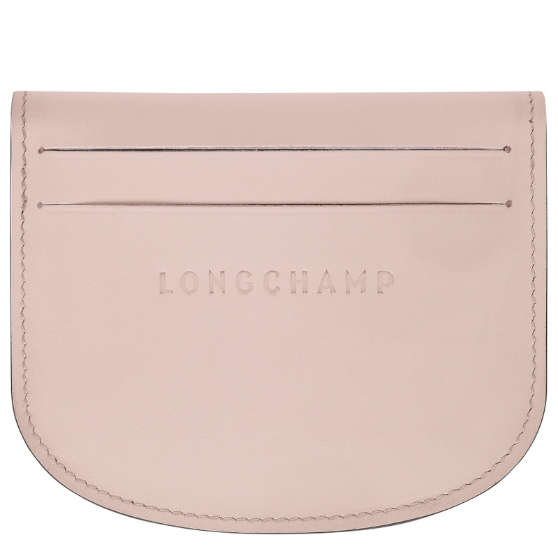 Longchamp Épure Card holder Petal Pink - Leather outlook