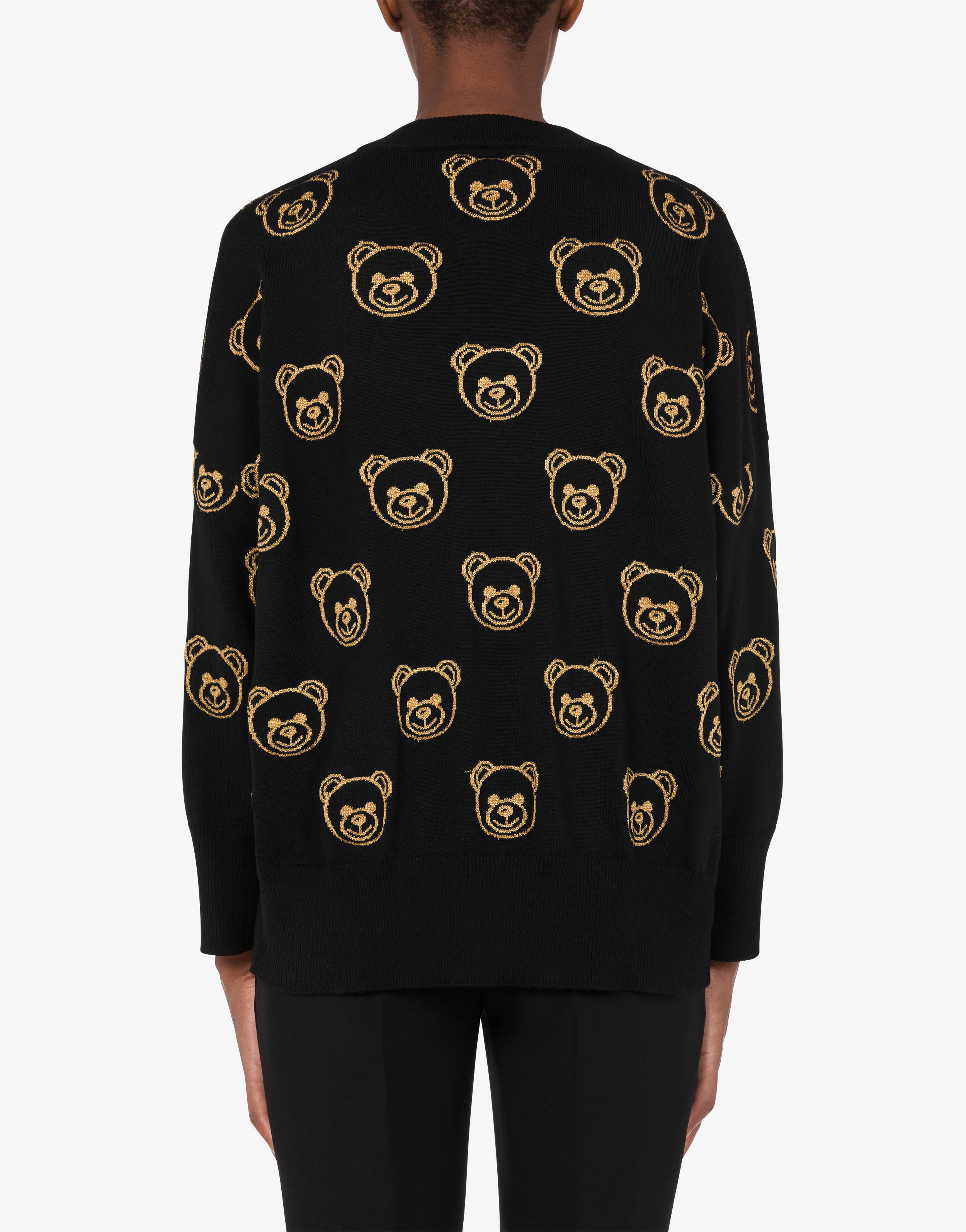TEDDY BEAR INTARSIA WOOL JOGGERS - 3
