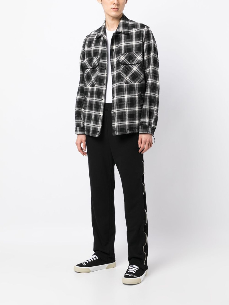 UNDERCOVER logo-patch straight-leg trousers outlook