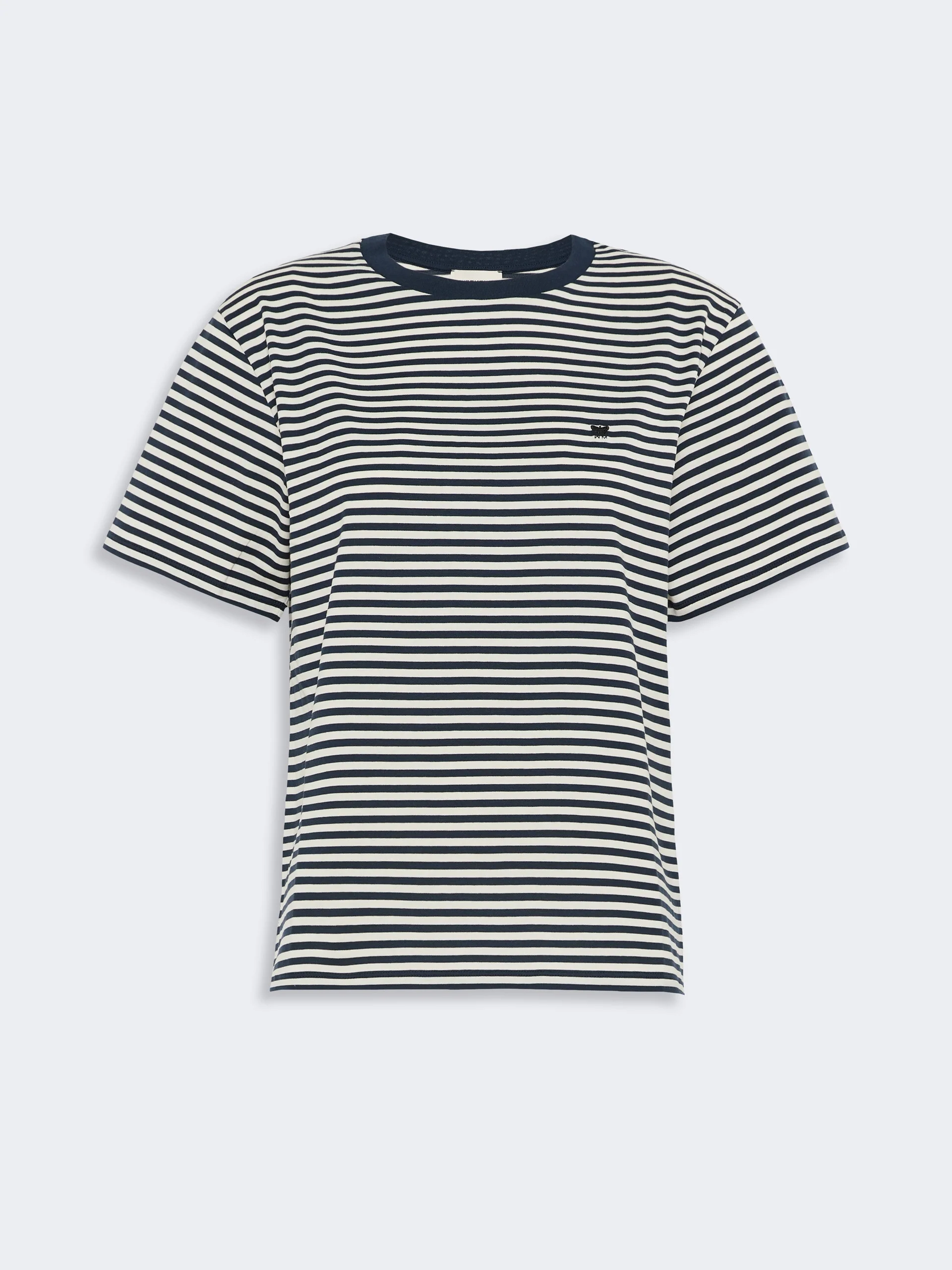 VENACO Pure cotton jersey T-shirt - NAVY - 1