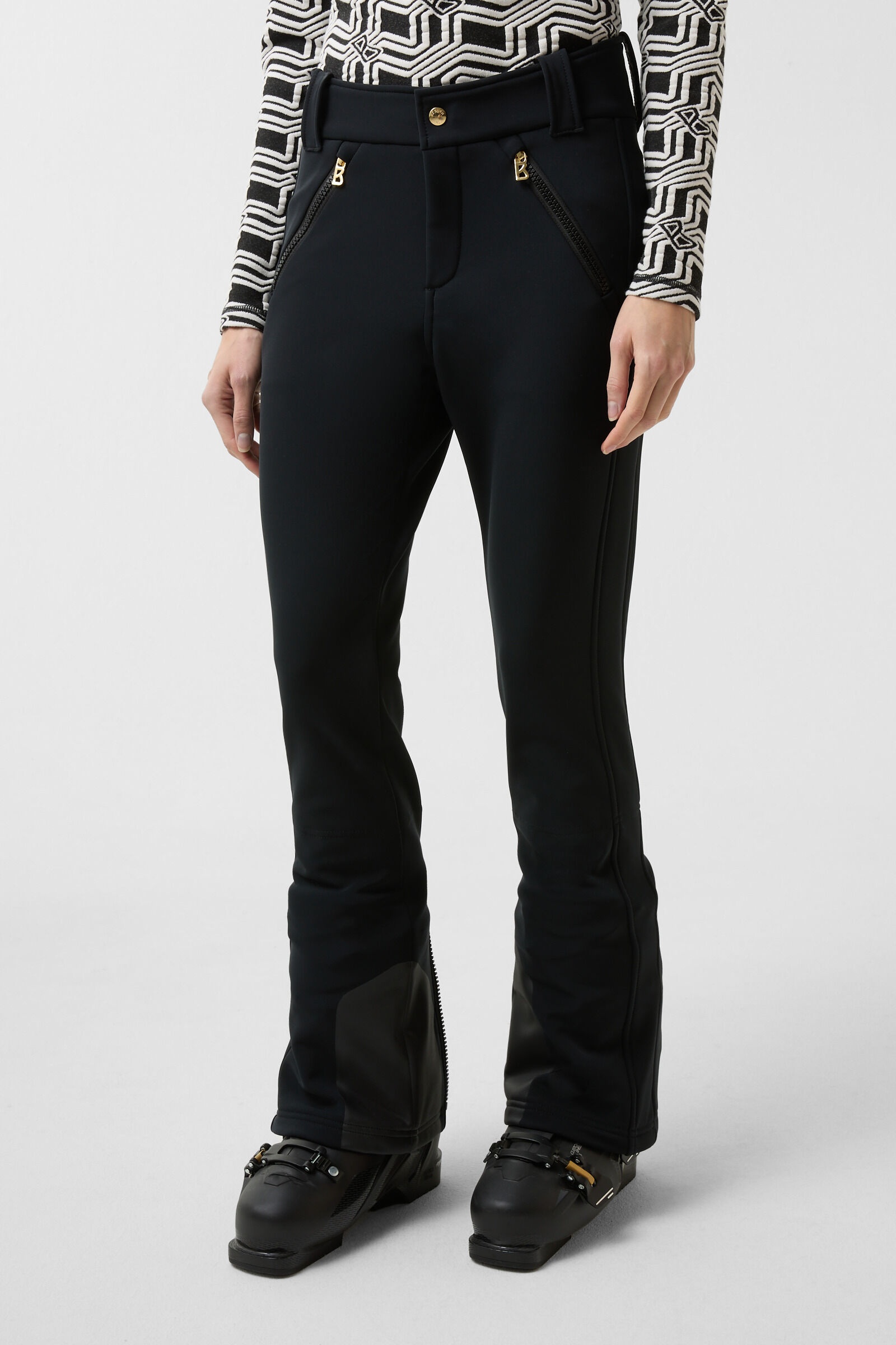 Hazel Softshell ski pants in Black - 1