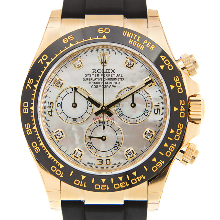 Pre-owned Rolex Cosmograph Daytona Chronograph Diamond Mother of Pearl Dial Men's Watch 116518ln-004 - 2