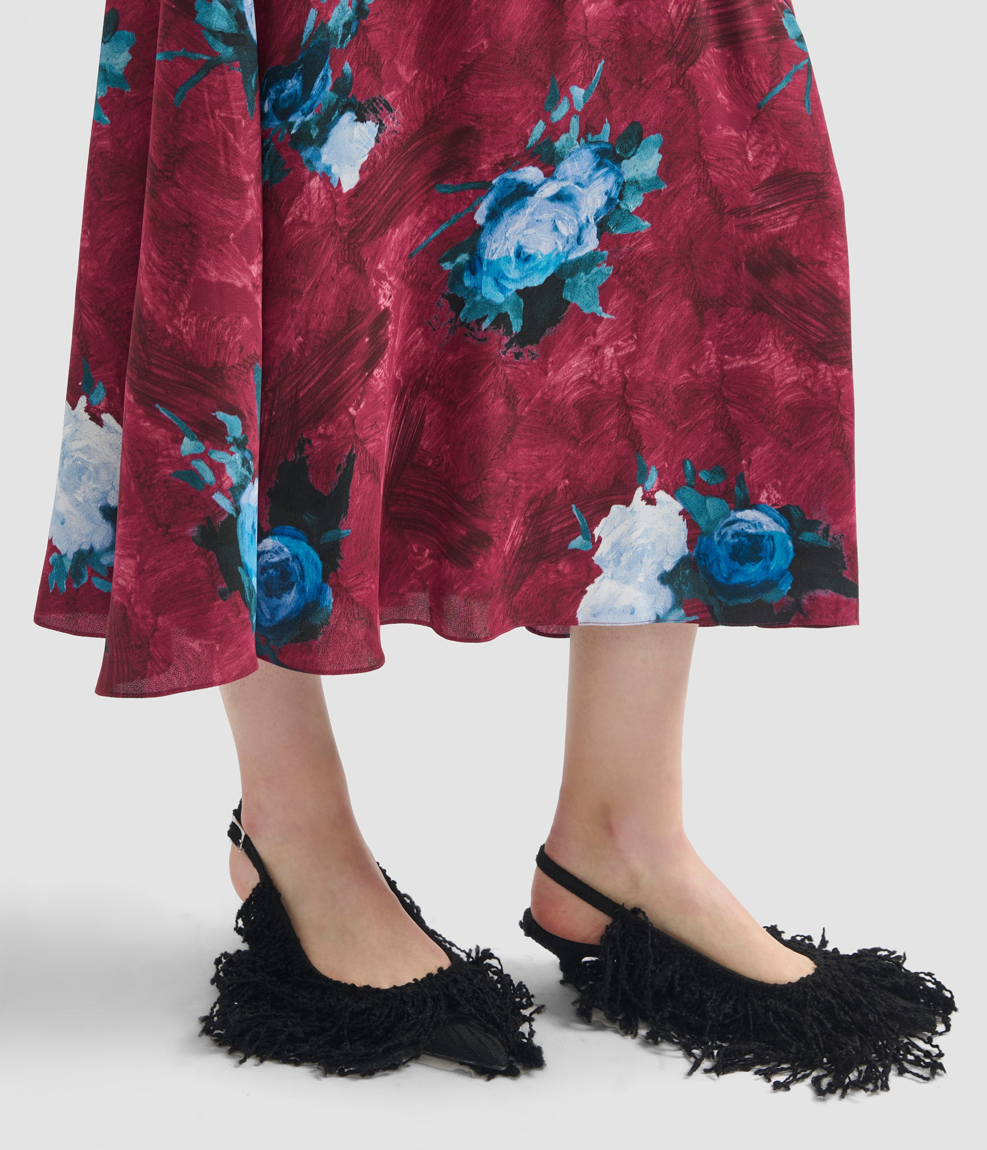 A-LINE MIDI SKIRT - 3