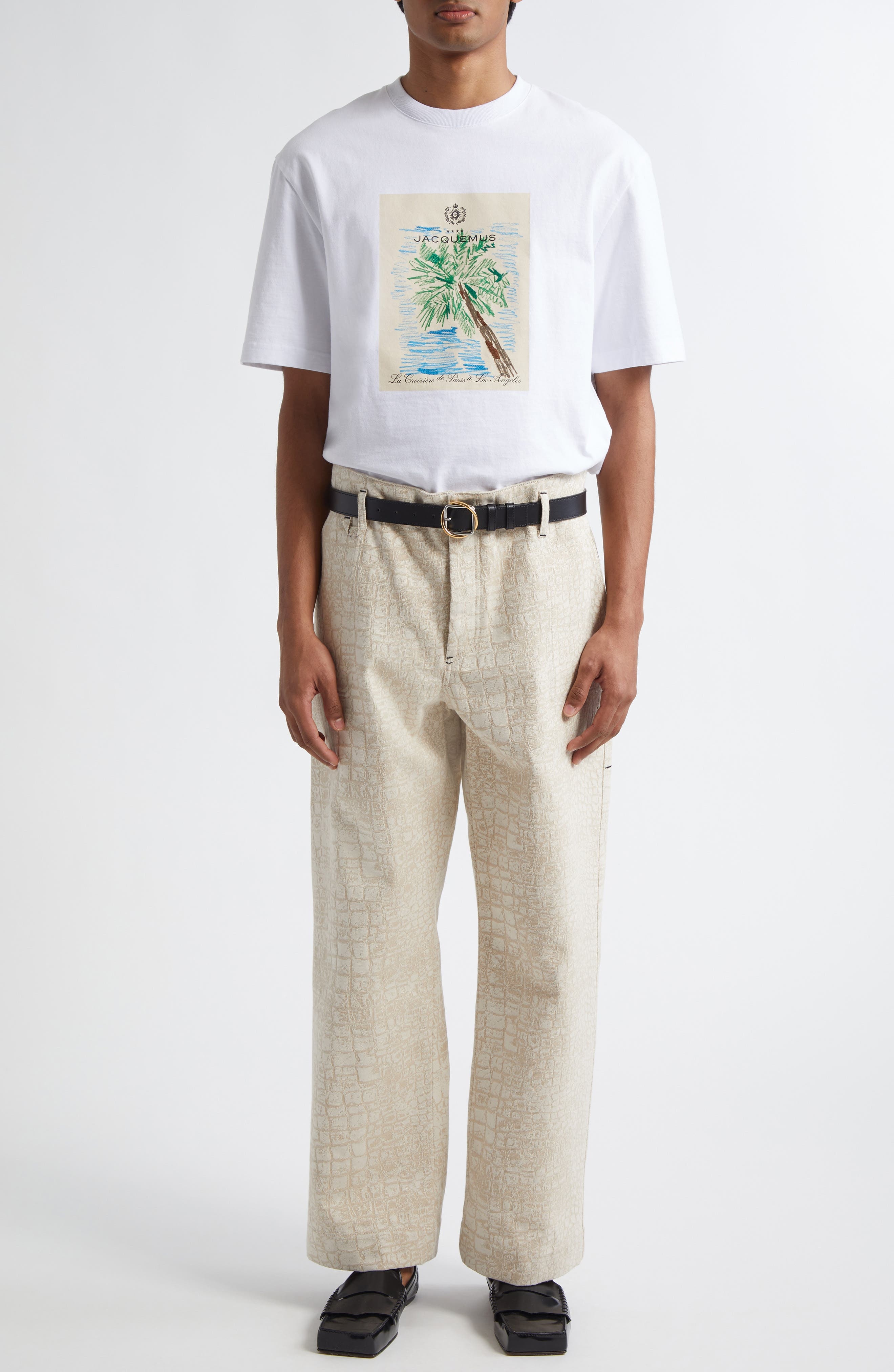 Jacquemus Le T-Shirt Marino Graphic T-Shirt in Arty Hotel White at Nordstrom - 2
