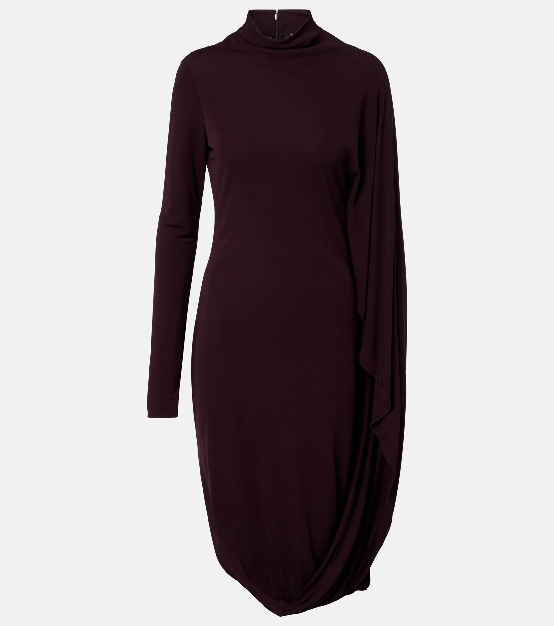Caped crêpe jersey minidress - 1