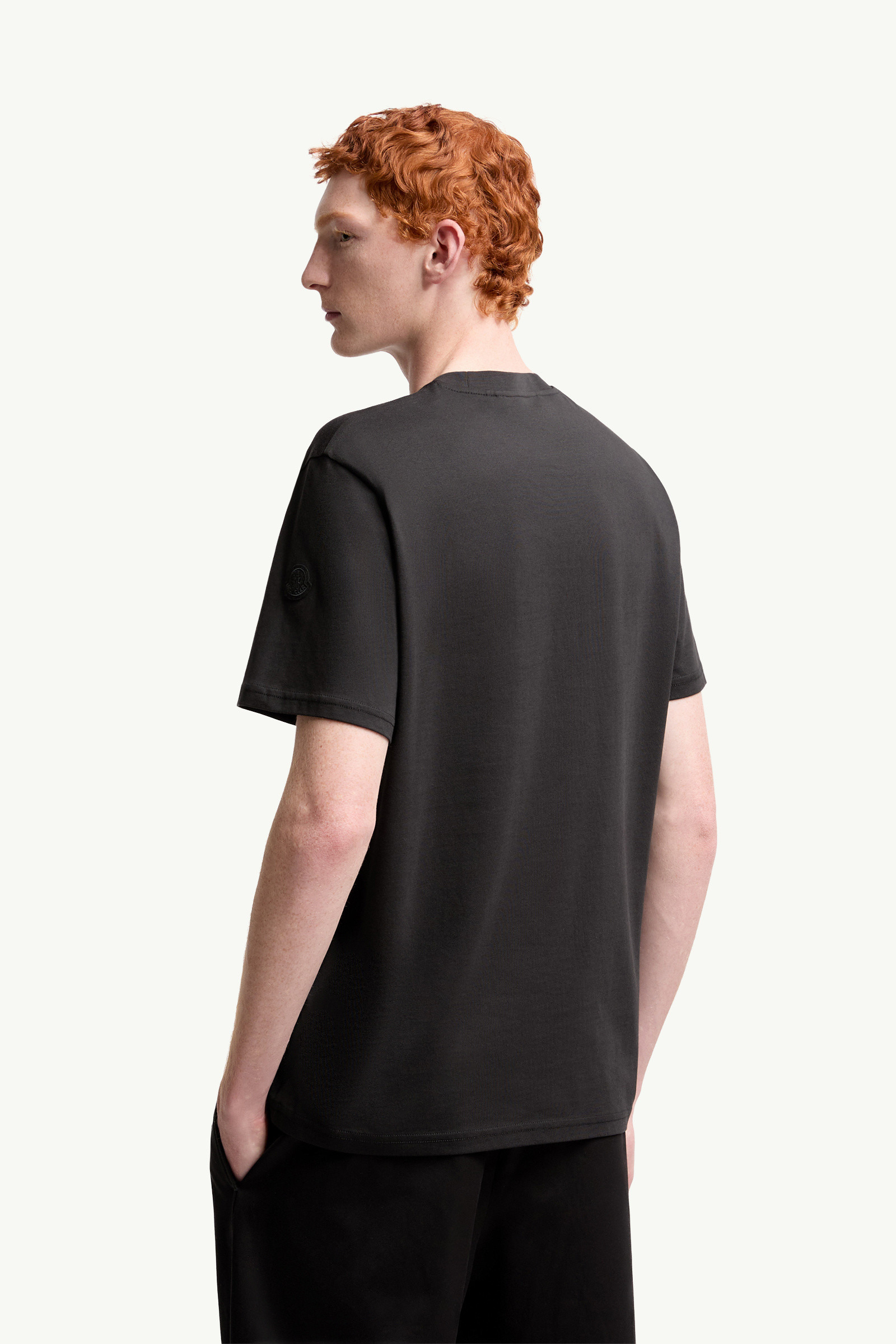 Overlapped Logo Cotton T-Shirt - 3