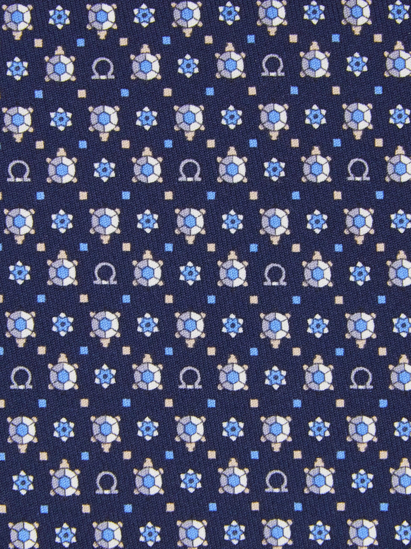 FERRAGAMO Turtle print silk tie outlook