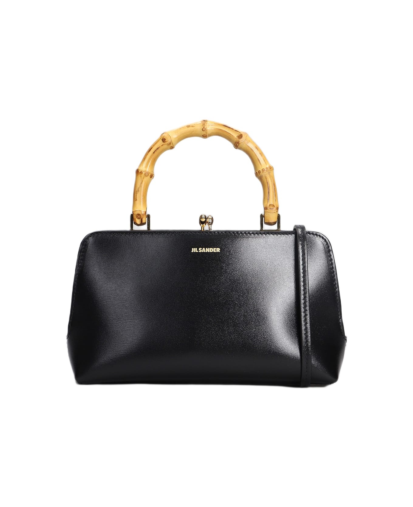 Gojii Bambo Shoulder Bag In Black Leather - 1