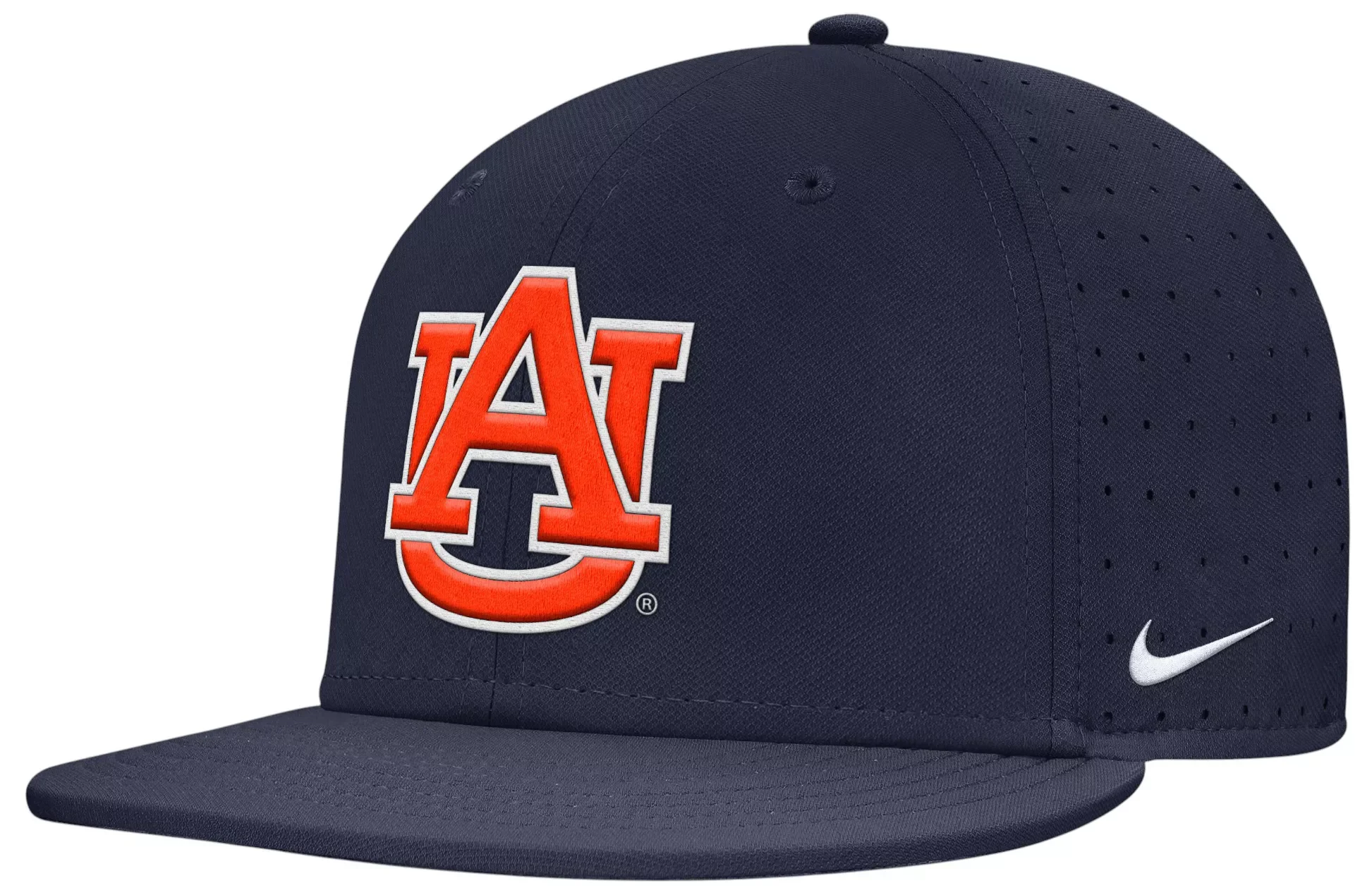 Nike Adult Auburn Tigers College Navy Aero Fitted Hat - 1