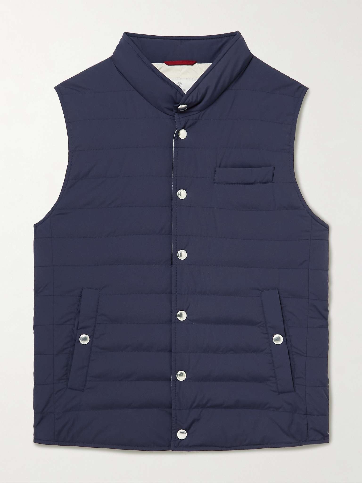 Slim-Fit Quilted Nylon Down Gilet - 1
