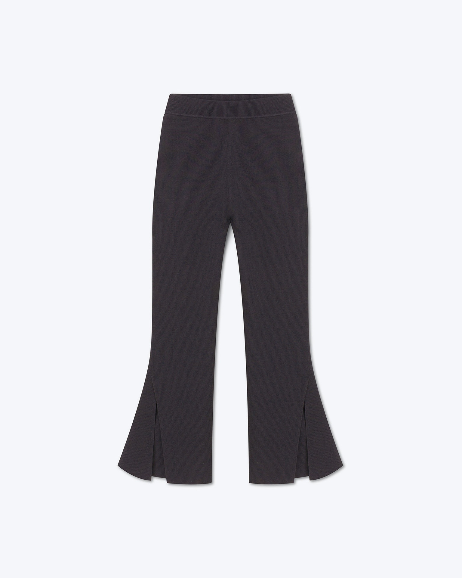 ADANA - Chenille straight-leg pants - Dark grey - 1