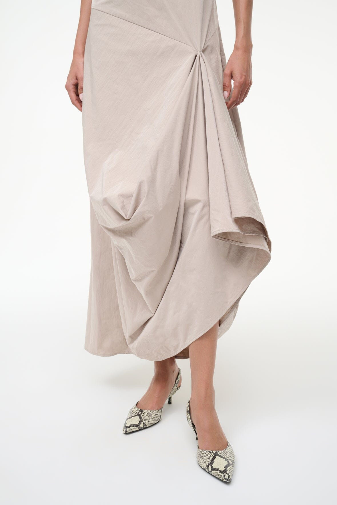 STAUD VIOLA DRESS FAWN - 5