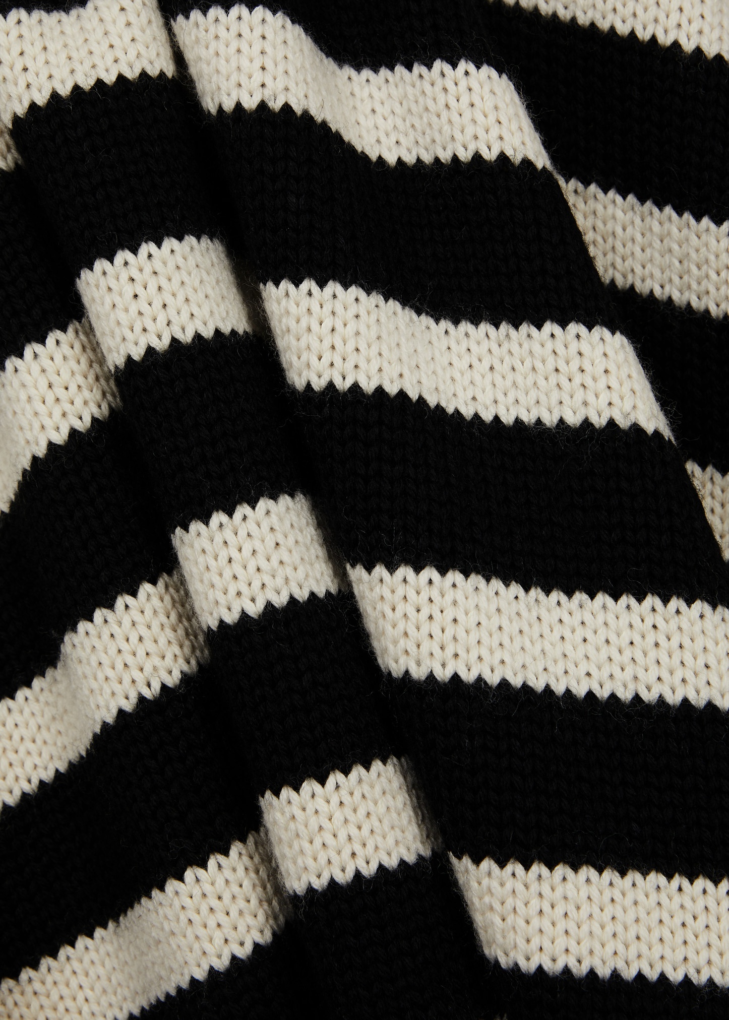 Striped roll-neck wool-blend jumper - 5
