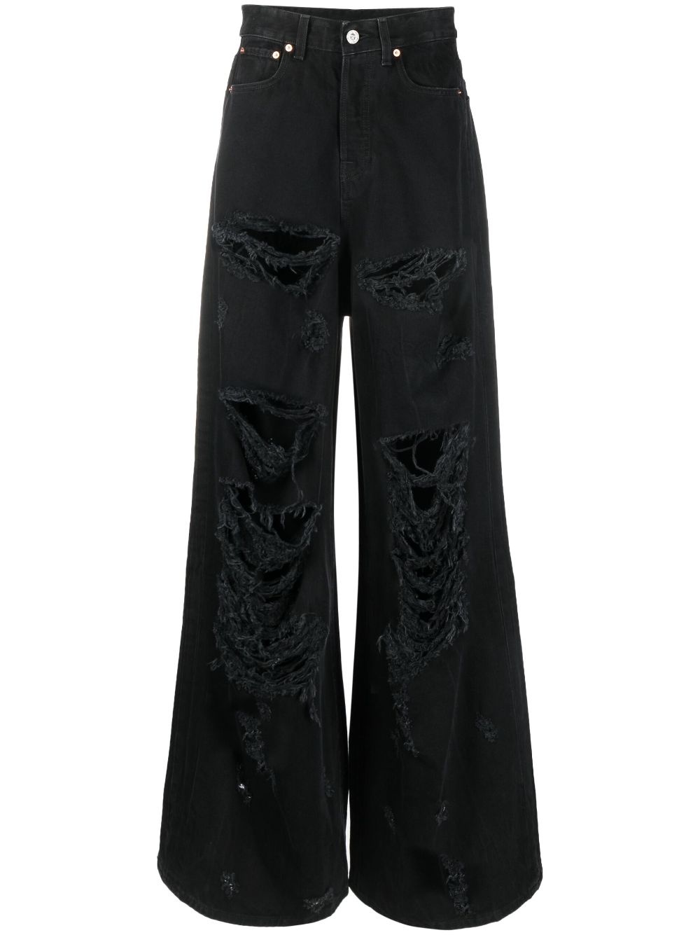 VETEMENTS Destroyed baggy denim jeans | tessabit | REVERSIBLE