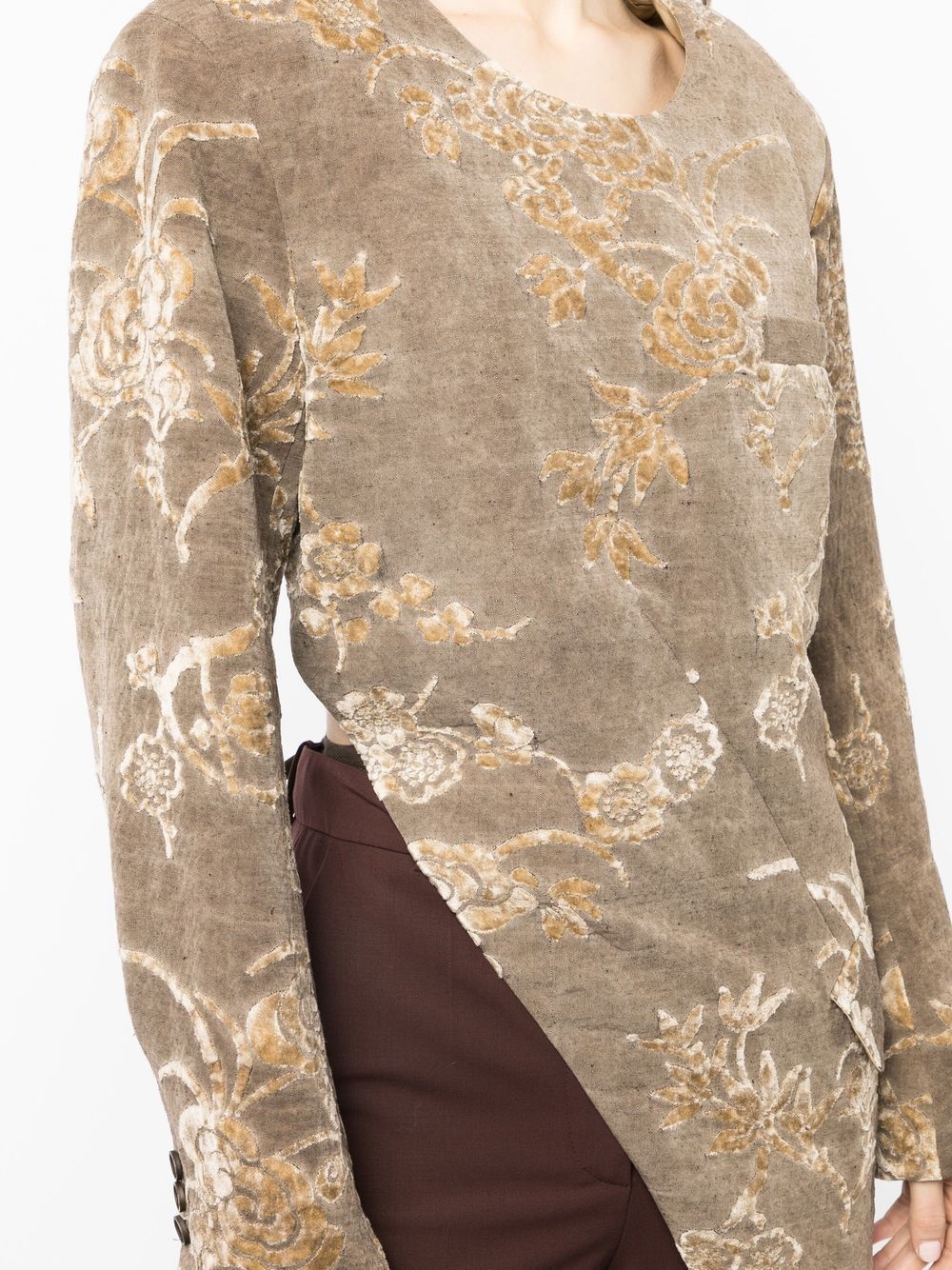 Karaoke cut-out long-sleeve top - 5