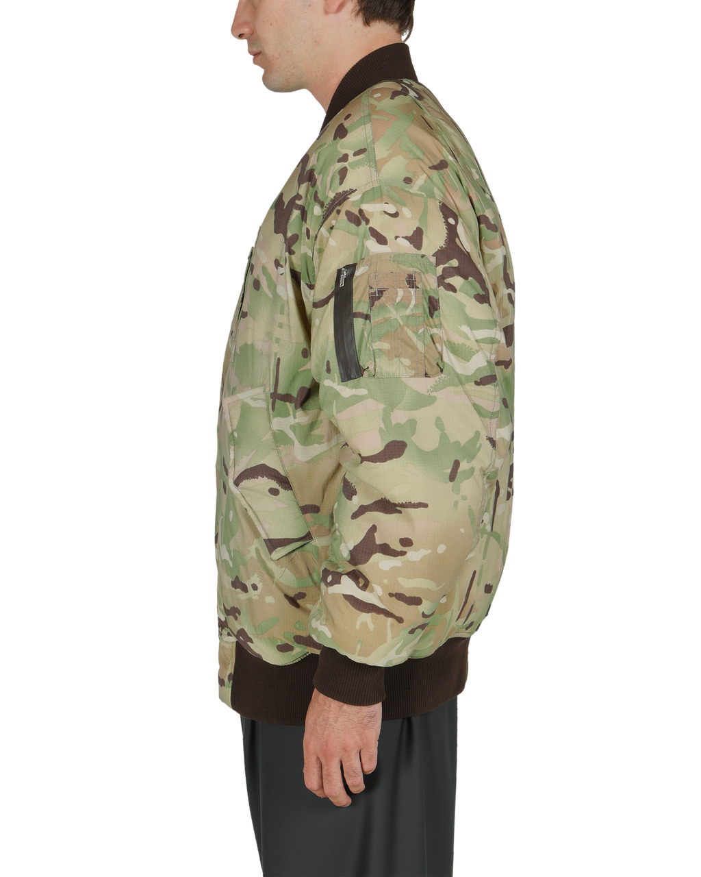 OVERSIZED CAMO NYLON BOMBER - 4