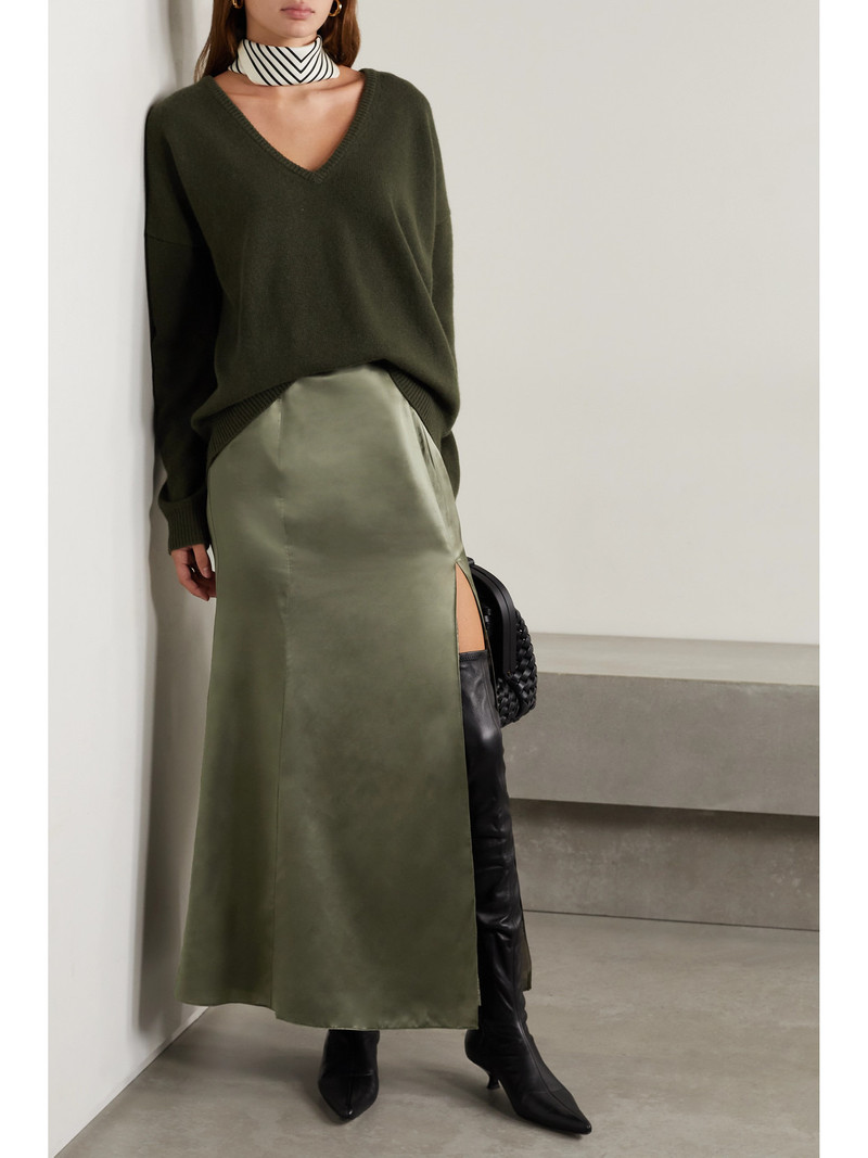 BITE Studios Organic Silk-satin Maxi Skirt outlook