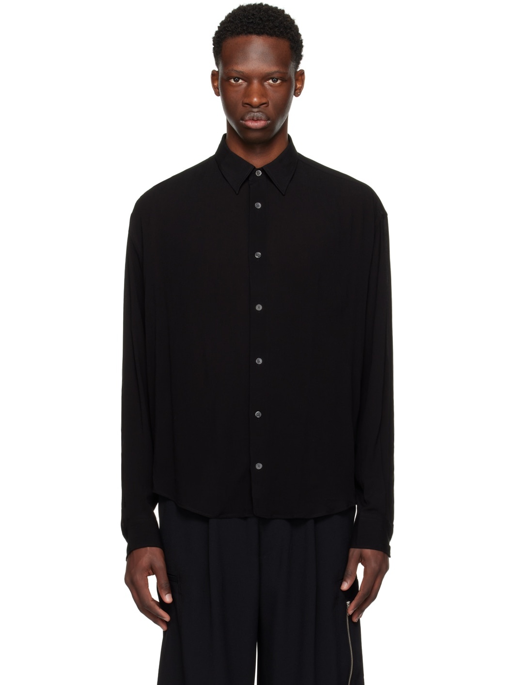 Black Boxy Shirt - 1