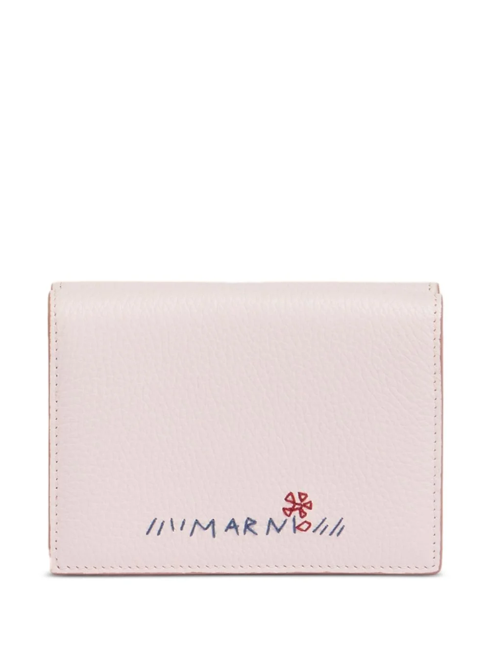 flower-embroidered wallet - 1