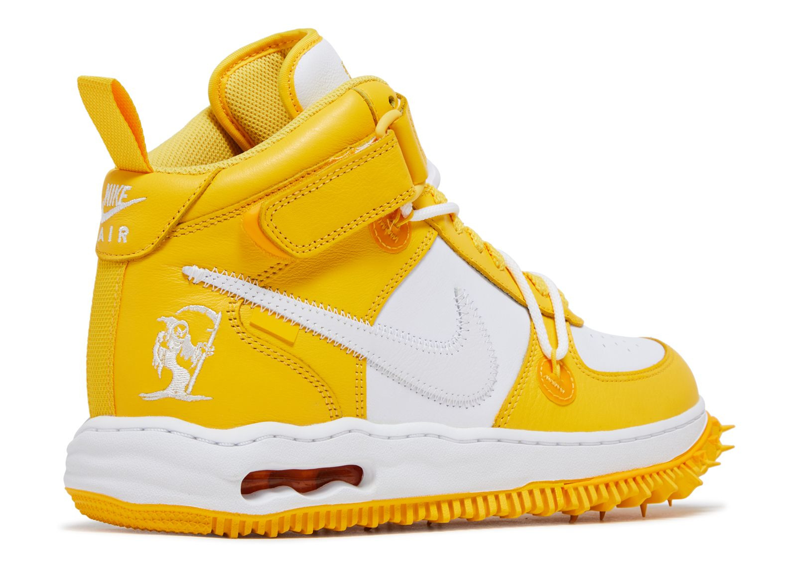 OFF-WHITE X AIR FORCE 1 MID SP LEATHER 'VARSITY MAIZE' - 3