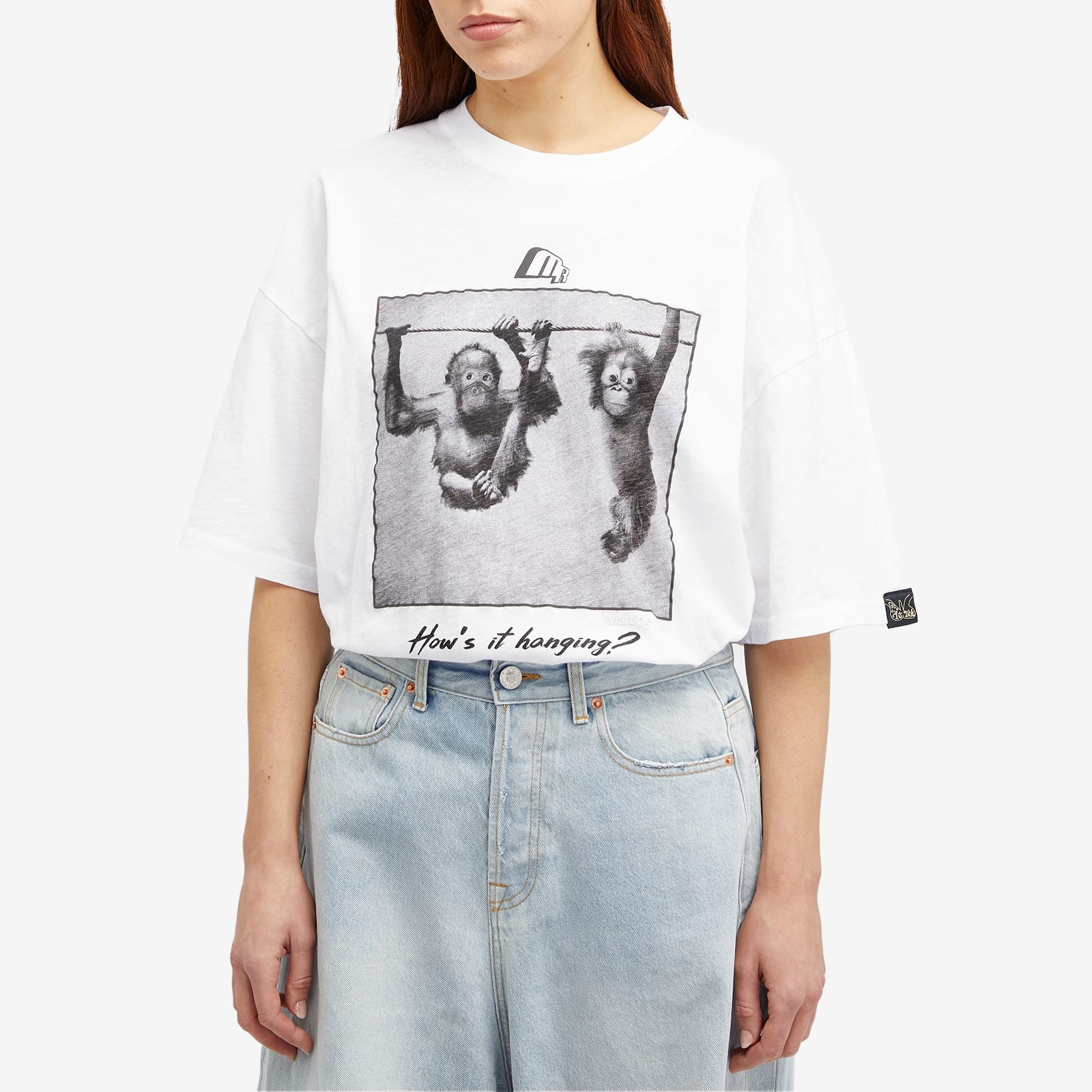 Martine Rose Oversized Monkey Print T-Shirt - 2