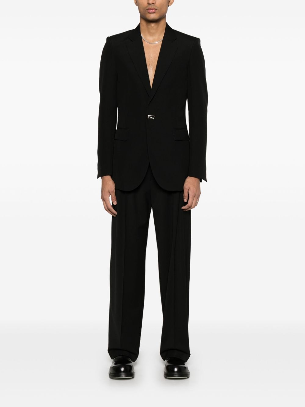 2G-clip wool blazer - 2