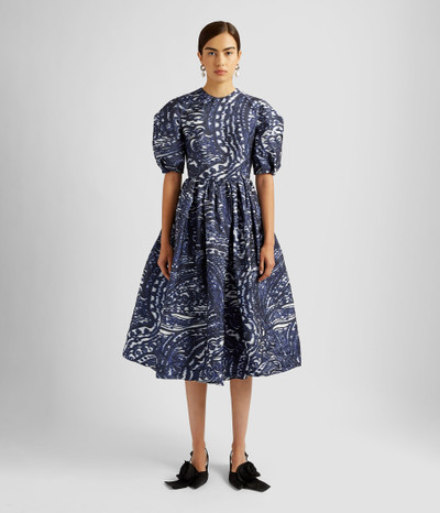 Erdem SHORT SLEEVE A LINE MIDI DRESS outlook