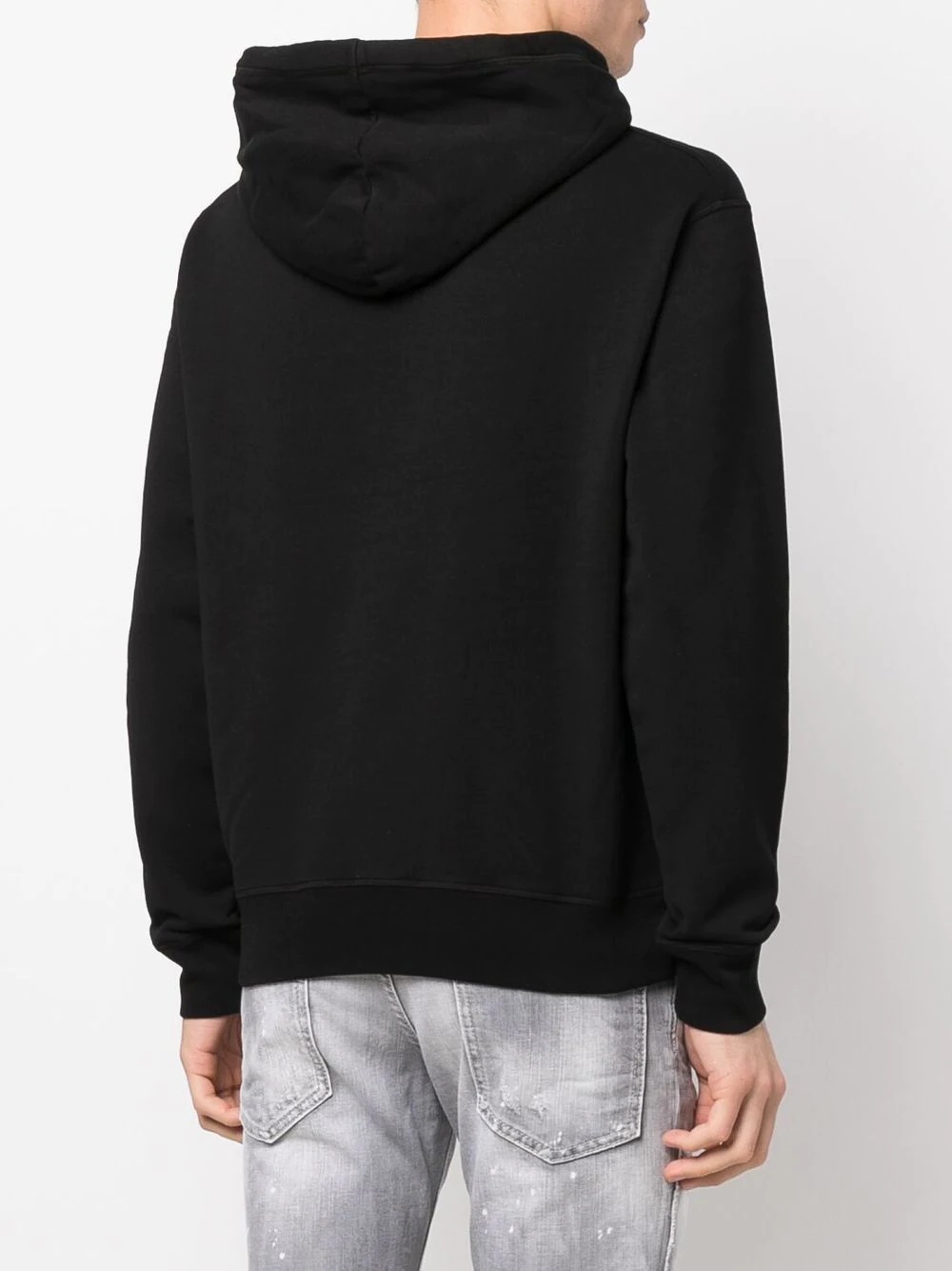 logo-print detail hoodie - 4