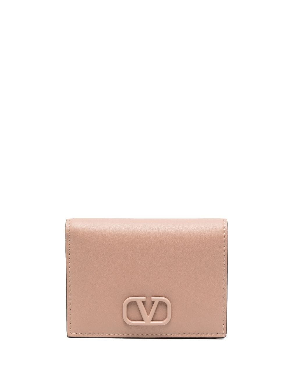 VLogo snap-fastening bi-fold wallet - 1