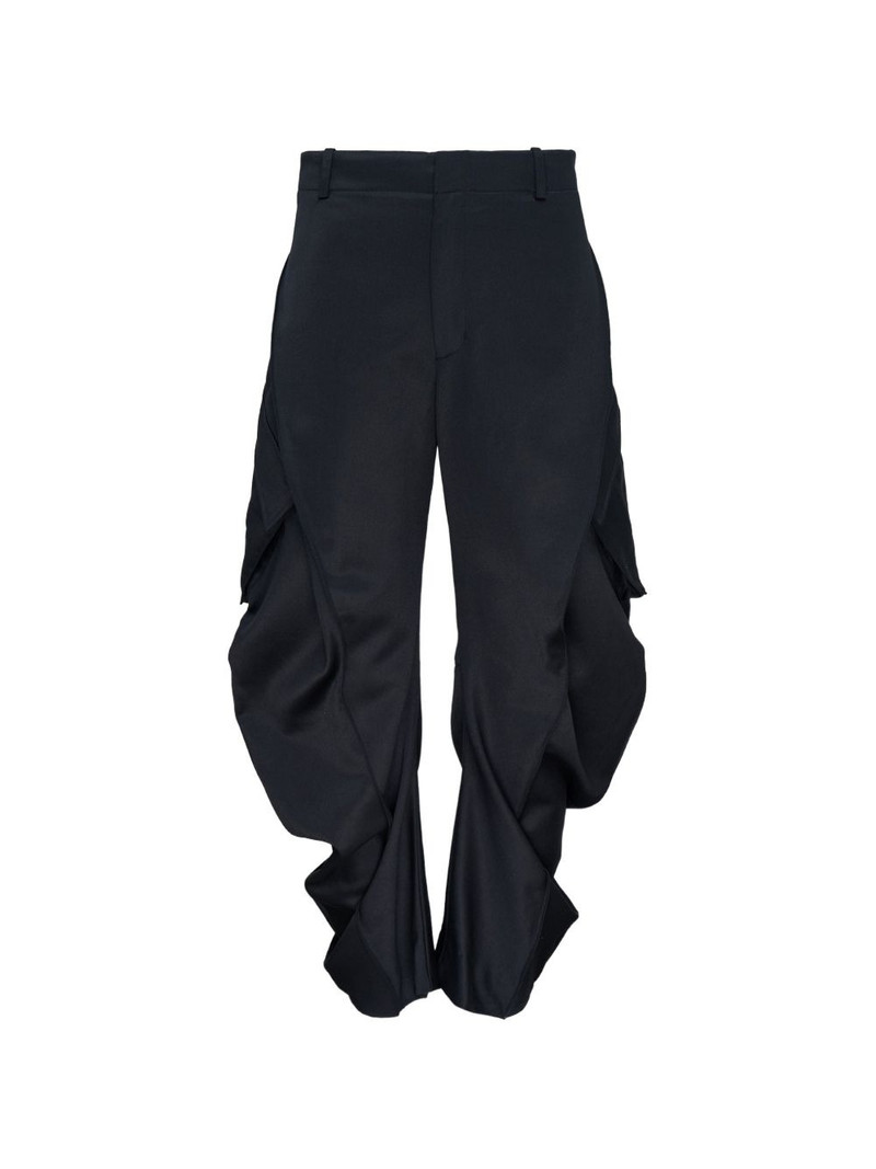 multi-pocket draped cargo pants 1