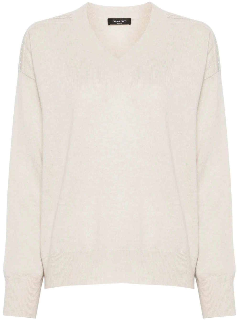ball-chain detailed sweater - 1
