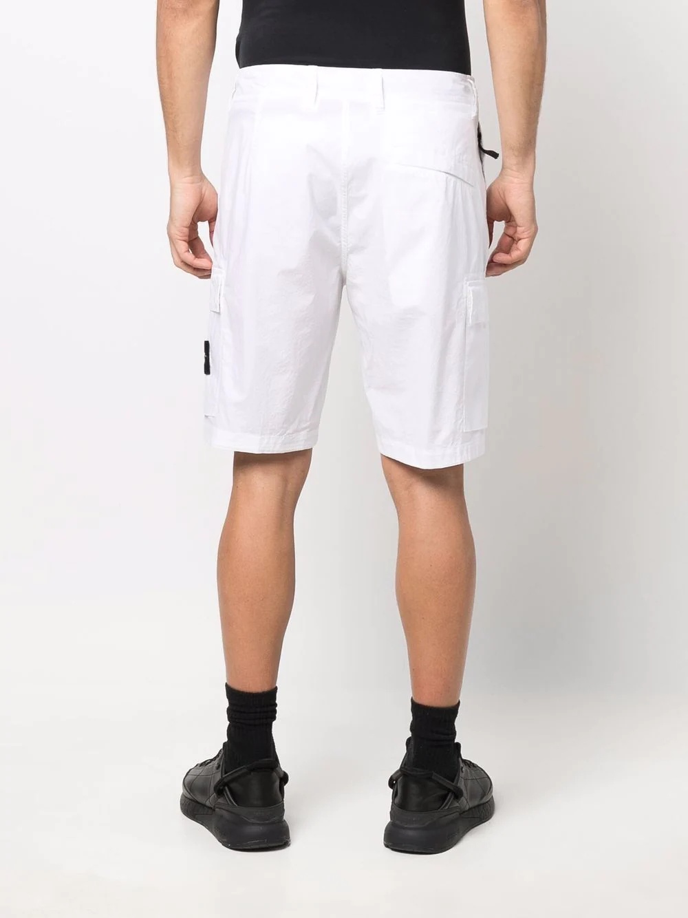 logo-patch cargo shorts - 4