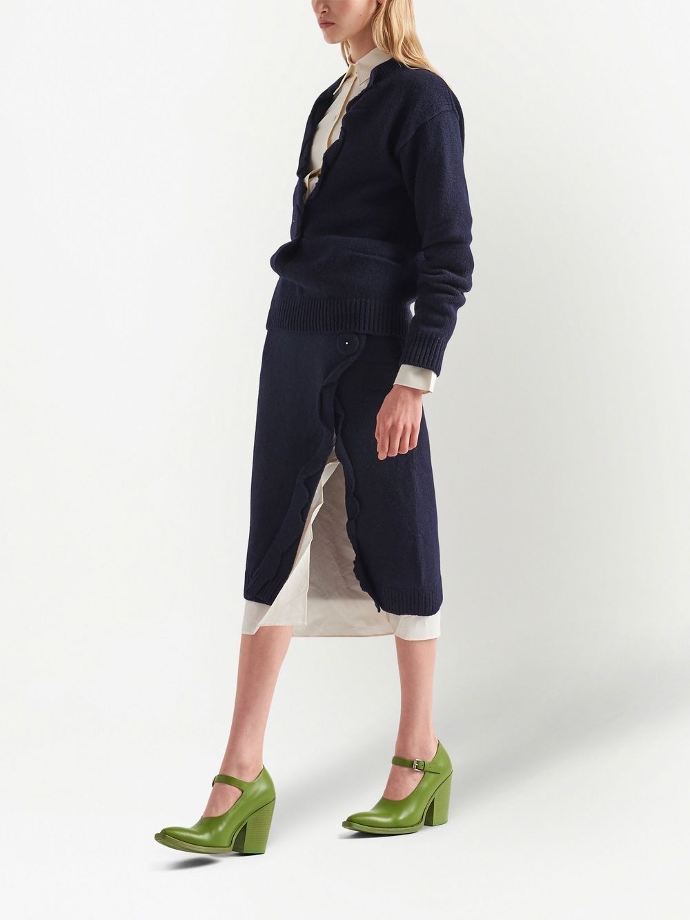 cashmere knitted skirt - 2
