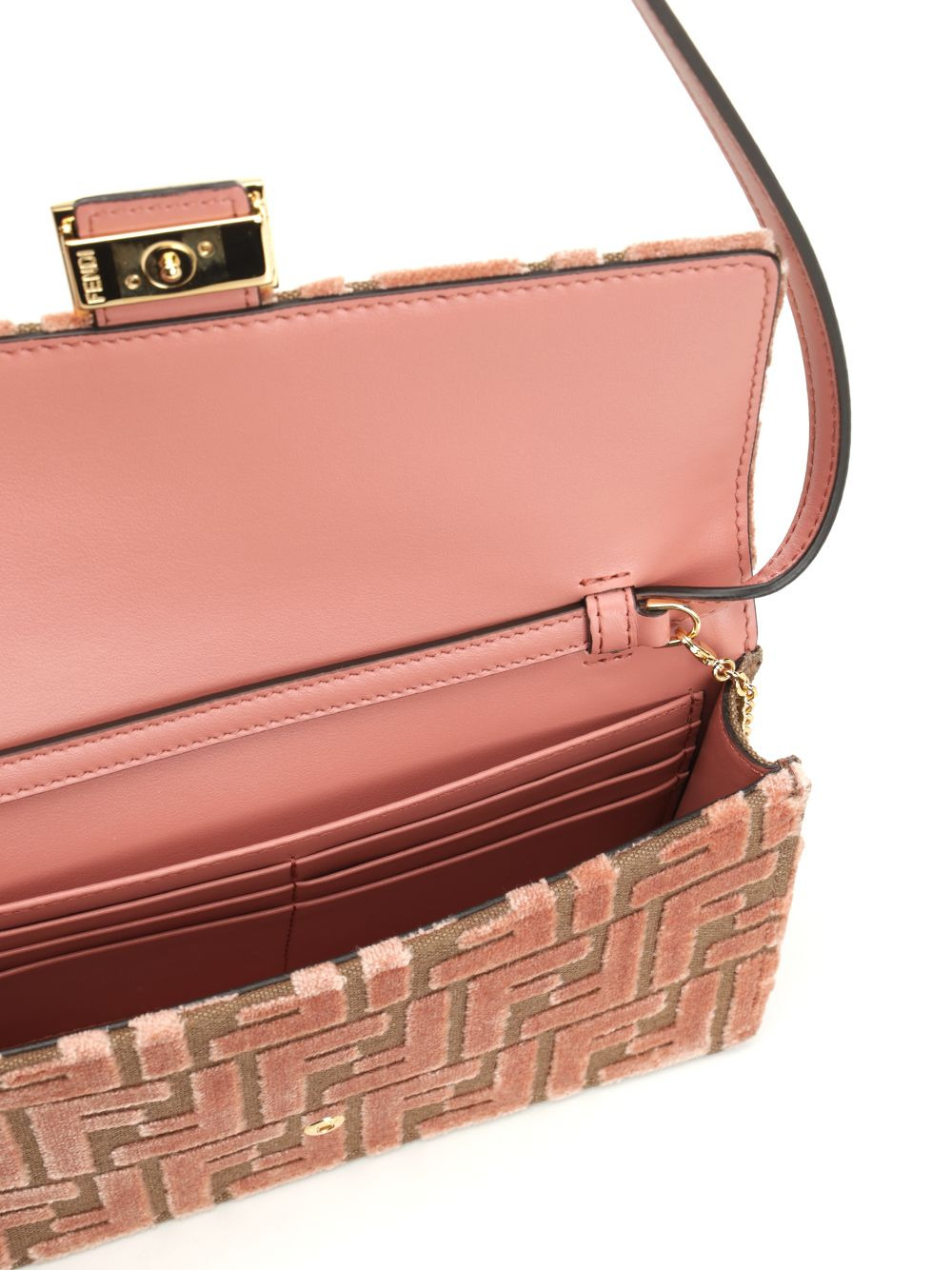 Wallet On Chain Zucca Velvet Small Leather Goods Rose - 4