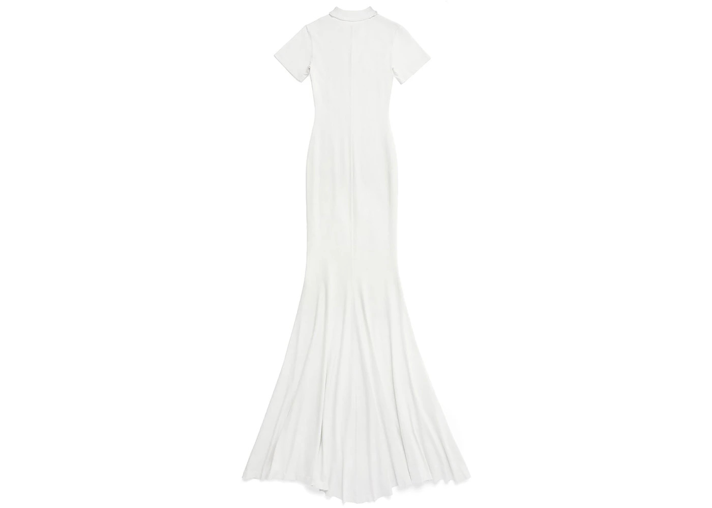 Balenciaga Women's T-Shirt Maxi Dress White - 2