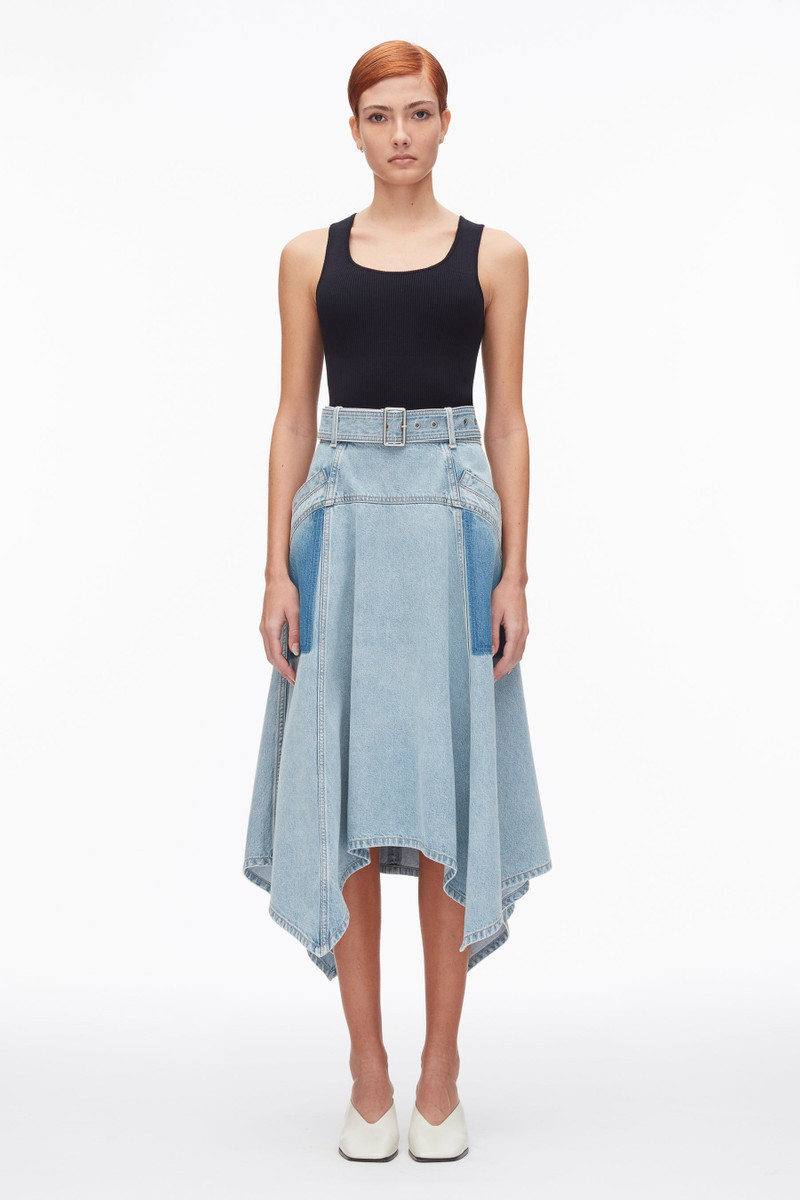 Ghost Patch Handkerchief Midi Skirt 3