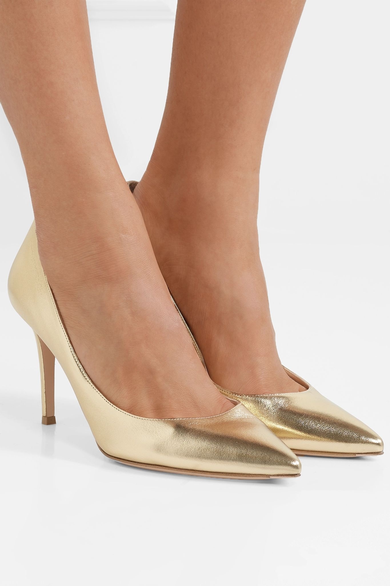 85 metallic leather pumps - 2