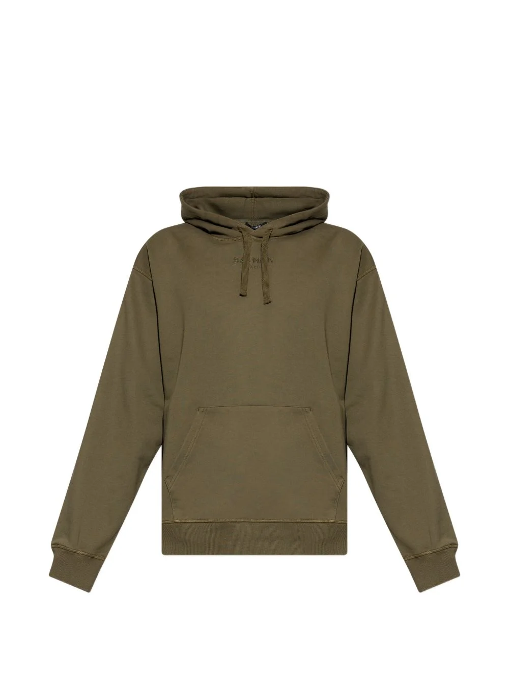 logo-embroidered hoodie - 1