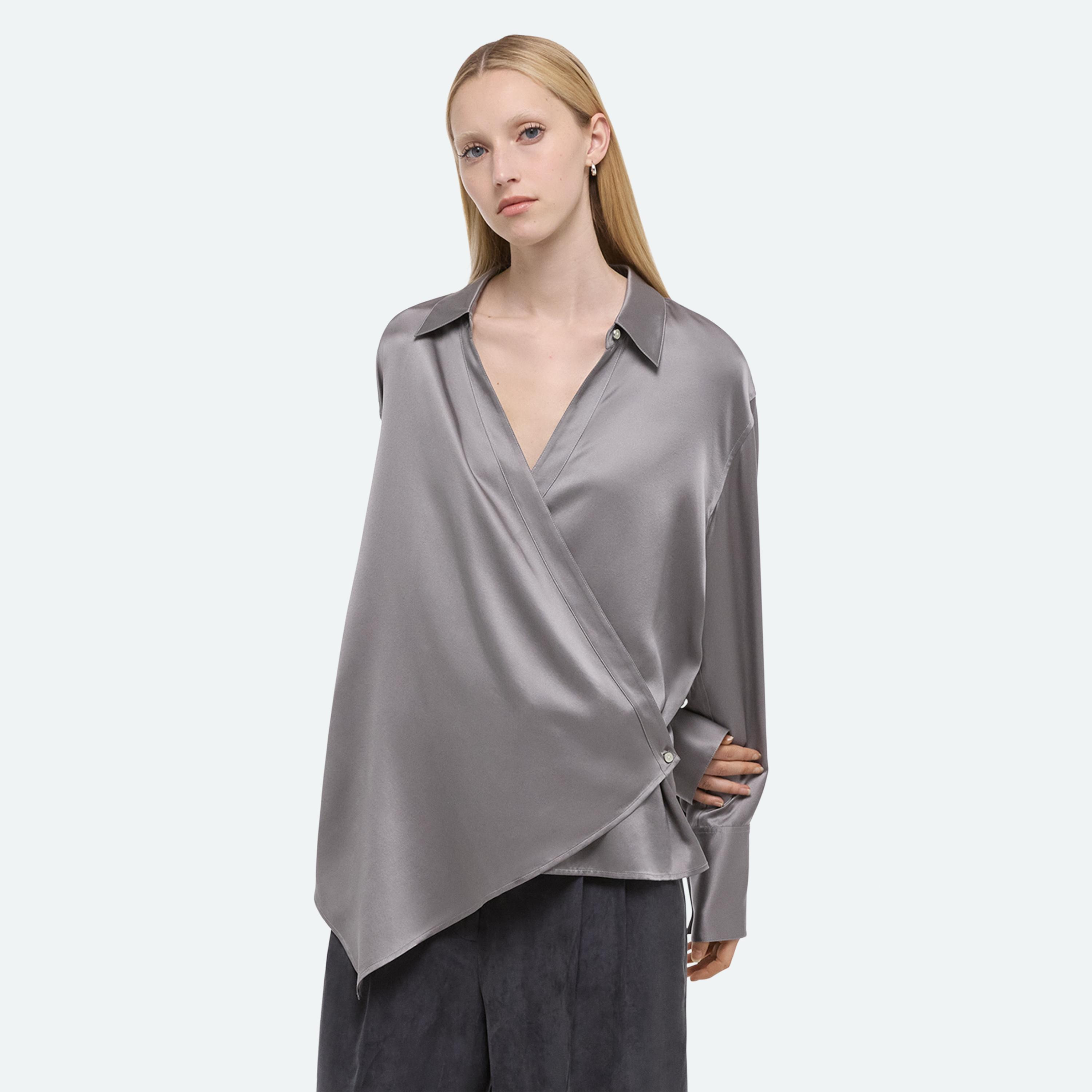 RELAXED WRAP SHIRT - 7
