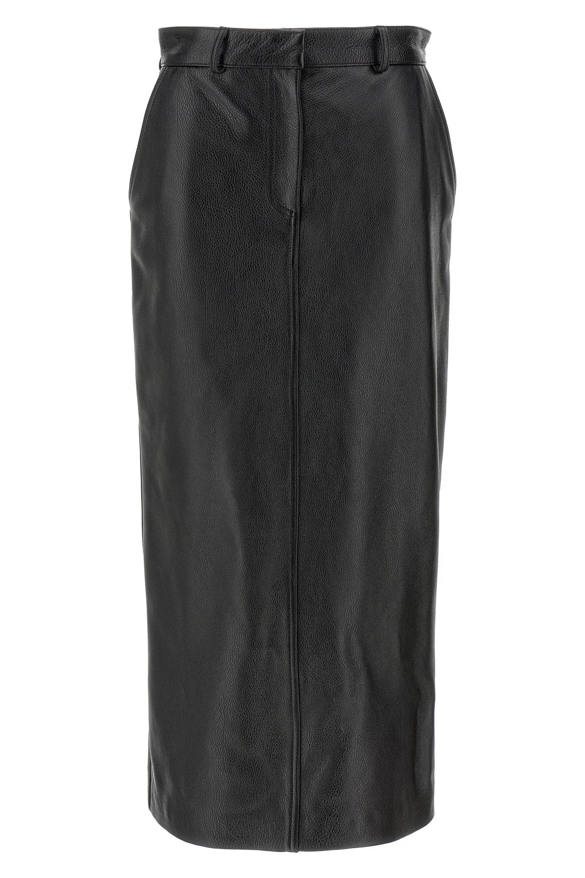 'Grained Leather' skirt - 1