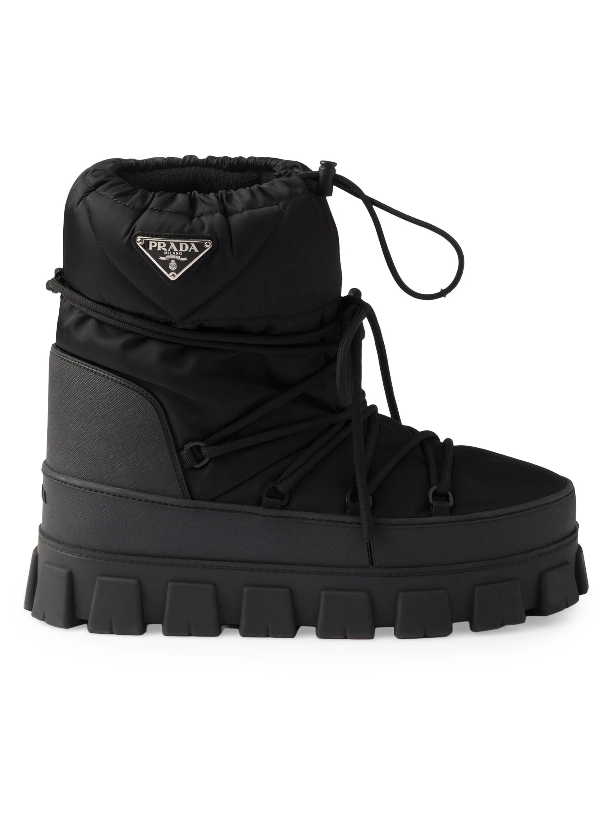 Men's Re-Nylon Gabardine Après Ski Booties - Black - 1