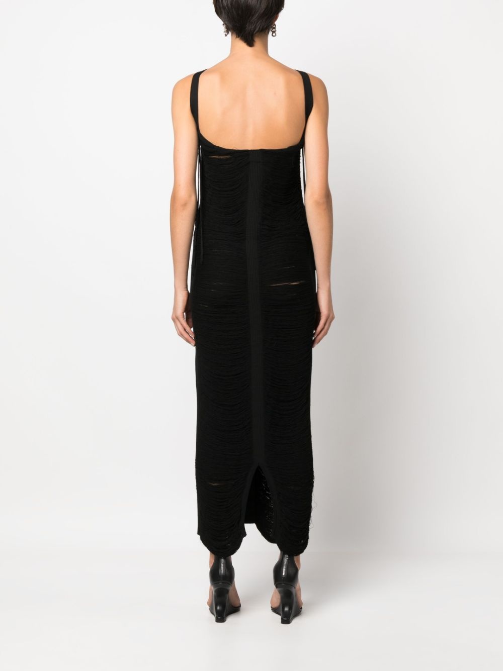 sleeveless knitted dress - 4