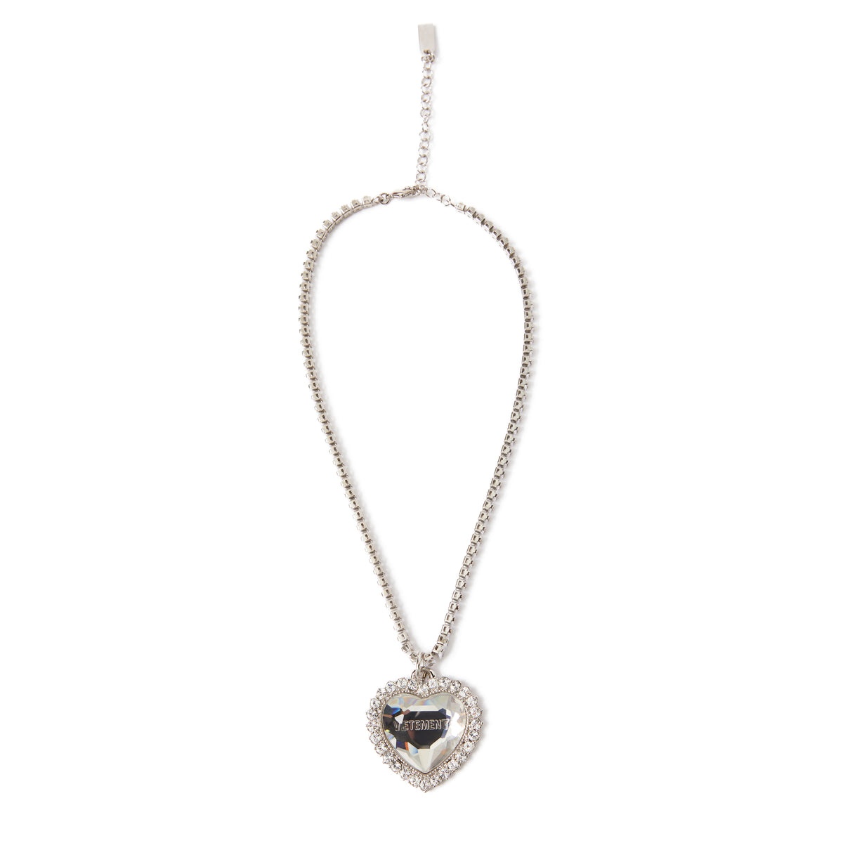 VETEMENTS HEART NECKLACE (TRANSPARENT) tons REVERSIBLE