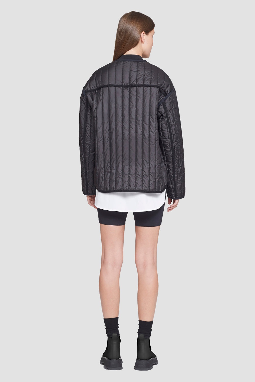 Quilted Single-Breasted Jacket - 4